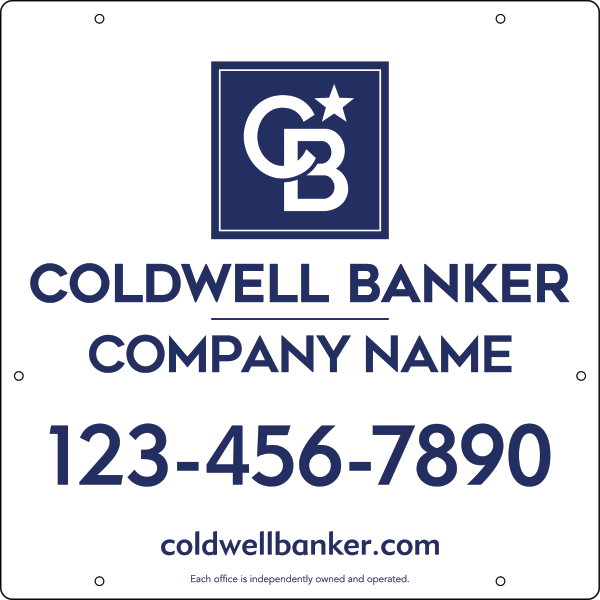 Office Hanging Sign Panel, 24h x 24w, Poly