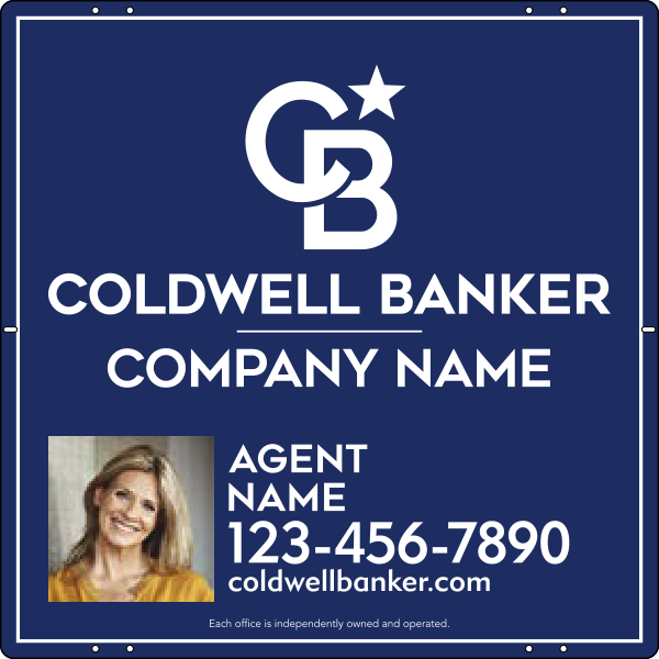 Agent Photo Sign Panel, 24h x 24w, Steel