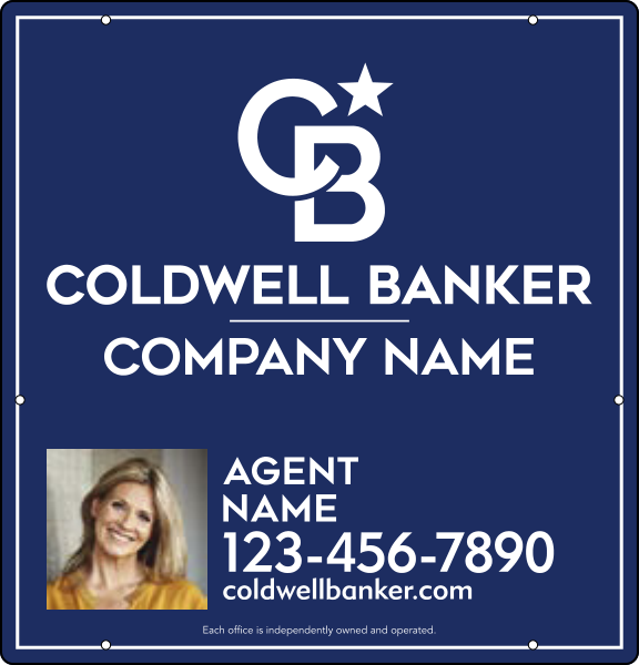 Agent Photo Hanging Sign Panel, 25h x 24w, 3MM Aluminum Composite