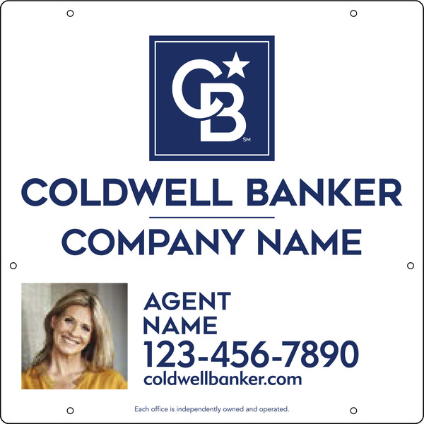 Agent Photo Hanging Sign Panel, 24h x 24w, .063 Aluminum