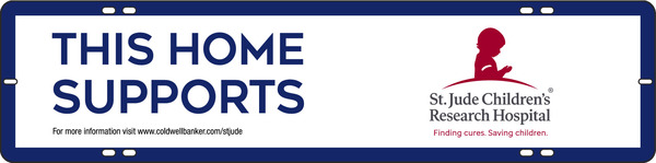 St. Jude Children's Sign Rider, 6h x 24w, .090 Poly