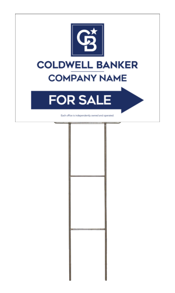 Wire H-Stake and Office For Sale Sign Panel Unit, 18h x 24w, 4mm Corrugated