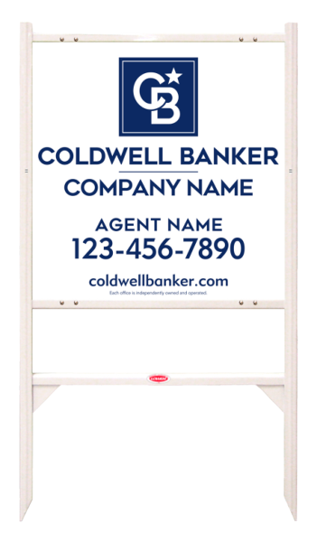 Angle Iron Frame and Agent Sign Panel Unit, 24h x 24w, 3MM Aluminum Composite