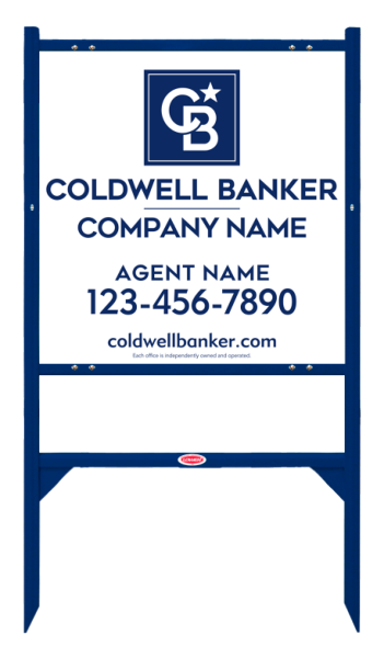 Angle Iron Frame and Agent Sign Panel Unit, 24h x 24w, 3MM Aluminum Composite