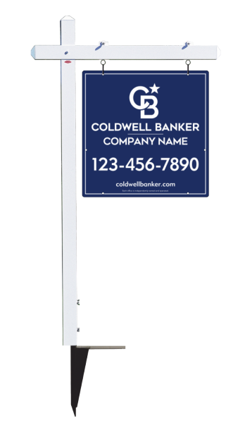 Sign Post and Office Sign Panel Unit, 24h x 24w, 3MM Aluminum Composite