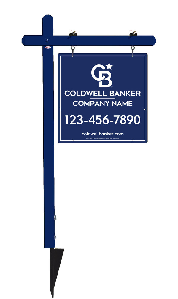 Sign Post and Office Sign Panel Unit, 24h x 24w, .063 Aluminum