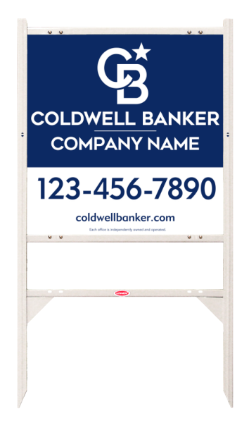 Angle Iron Frame w 2 Rider Inserts and Office Sign Panel Unit, 24h x 24w, 3MM Aluminum Composite