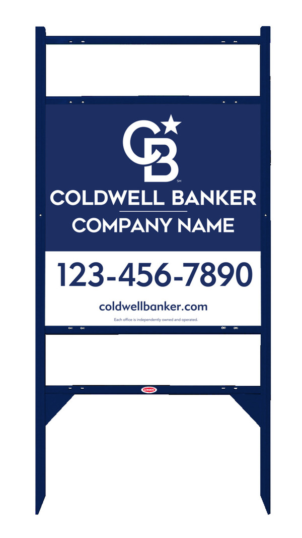 Angle Iron Frame w 2 Rider Inserts and Office Sign Panel Unit, 24h x 24w, .040 Aluminum