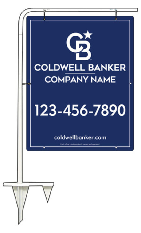 Tubular Stake and Office Sign Panel Unit, 30h x 24w, .063 Aluminum