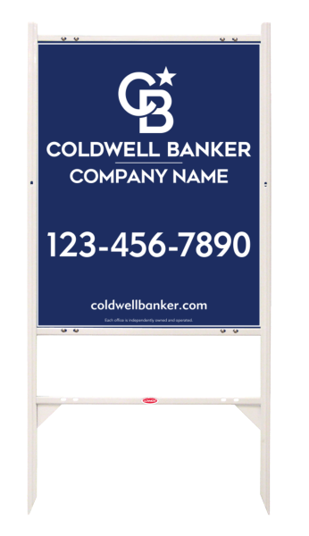Angle Iron Frame and Office Sign Panel Unit, 30h x 24w, 3MM Aluminum Composite