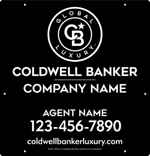 Agent Hanging Sign Panel, 25h x 24w, .063 Aluminum