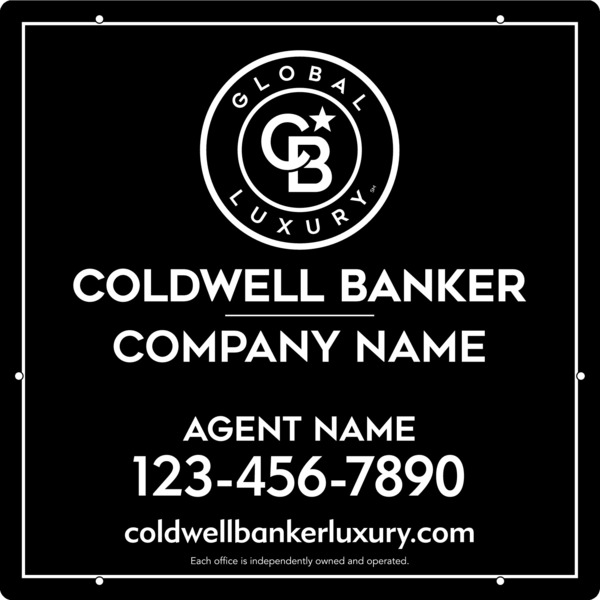 Agent Hanging Sign Panel, 24h x 24w, Steel