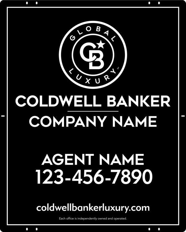 Agent Sign Panel, 30h x 24w, Poly