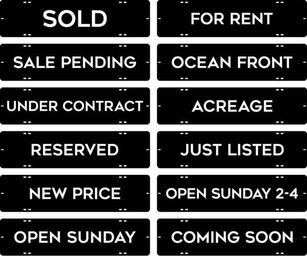 Message Sign Riders, 6h x 24w, .090 Poly