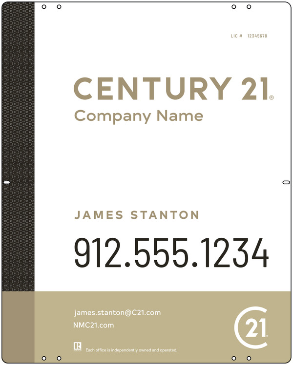 Reflective Panel 30x24 Aluminum Composite DF Executive - Century 21 | Lowen Sign