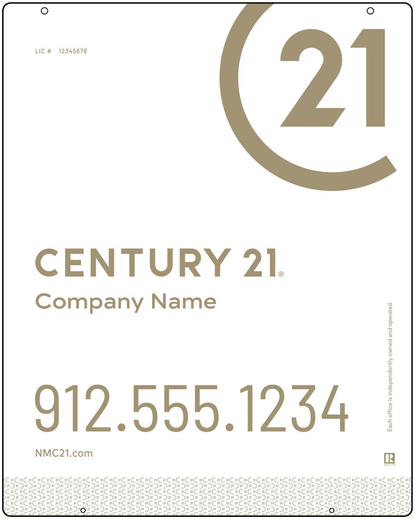 Reflective Hanging Sign Panel, 30h x 24w, 3mm Aluminum Composite