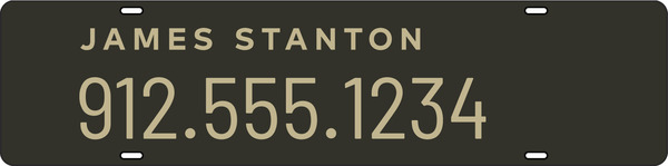 Agent Name Sign Rider, 6h x 24w