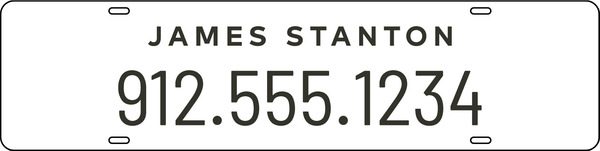 Agent Name Sign Rider, 6h x 24w
