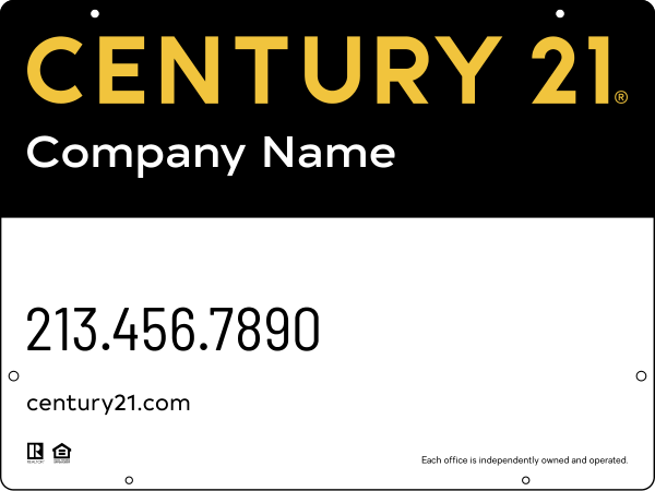 Steel Hanging Panel 18x24 DF - Century 21 | Lowen Sign