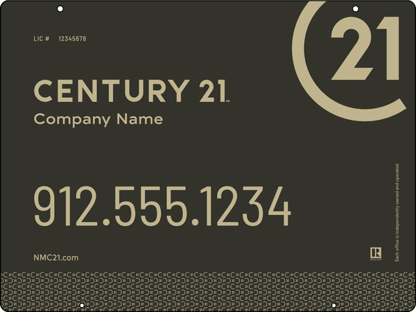 Reflective Hanging Sign Panel, 18h x 24w, 3mm Aluminum Composite