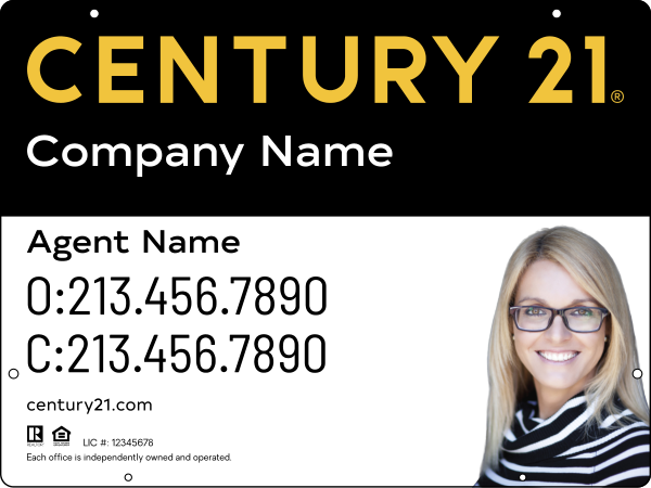 Steel Hanging Panel 18x24 DF - Century 21 | Lowen Sign