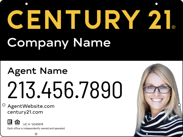 Steel Hanging Panel 18x24 DF - Century 21 | Lowen Sign