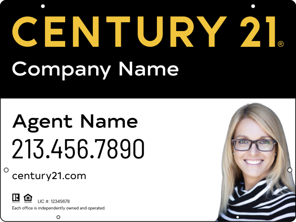 Steel Hanging Panel 18x24 DF - Century 21 | Lowen Sign