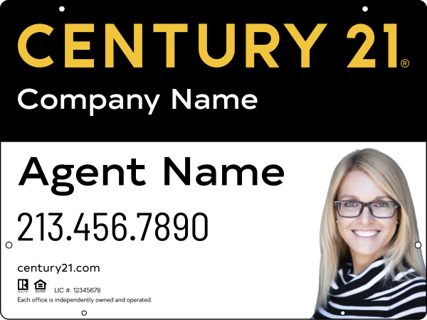 Steel Hanging Panel 18x24 DF - Century 21 | Lowen Sign