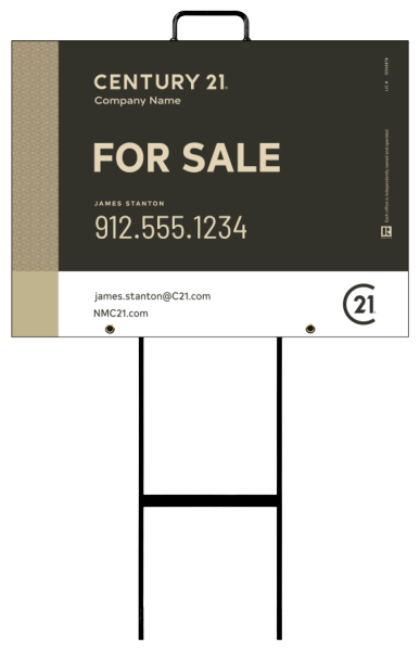 Grab and Go Agent For Sale Sign Panel Unit, 18h x 24w, 4mm Corrugated