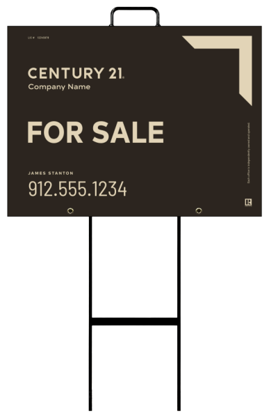 Grab and Go Agent For Sale Sign Panel Unit, 18h x 24w, 4mm Corrugated