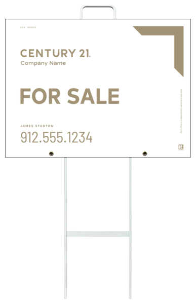 Grab and Go Agent For Sale Sign Panel Unit, 18h x 24w, 4mm Corrugated