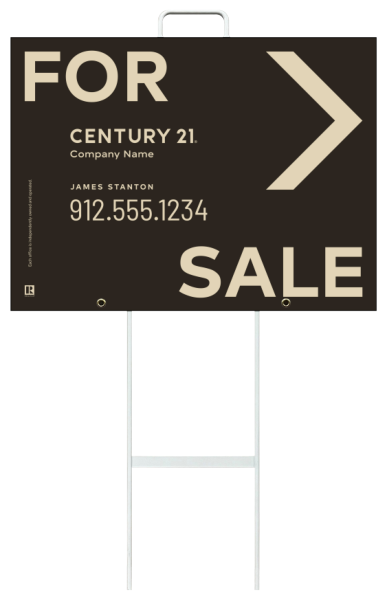 Grab and Go Agent For Sale Sign Panel Unit, 18h x 24w, 4mm Corrugated