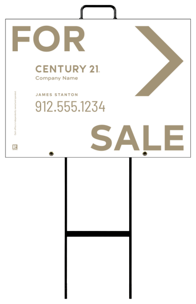 Grab and Go Agent For Sale Sign Panel Unit, 18h x 24w, 4mm Corrugated