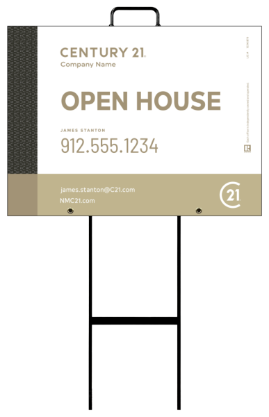 Grab and Go Agent Open House Sign Panel Unit, 18h x 24w, 4mm Corrugated