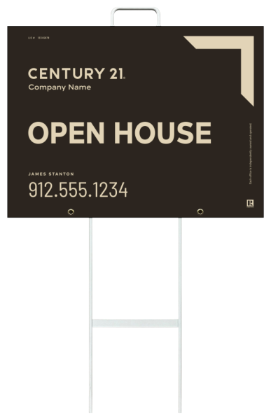 Grab and Go Agent Open House Sign Panel Unit, 18h x 24w, 4mm Corrugated