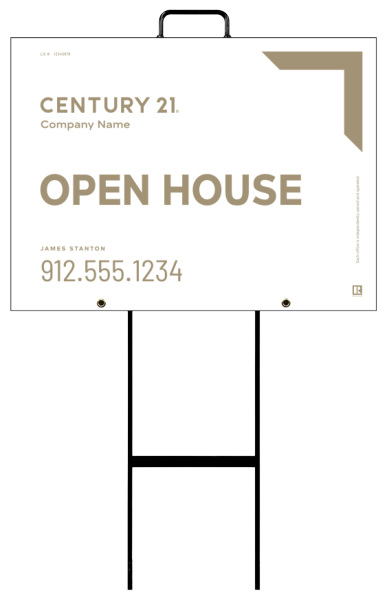 Grab and Go Agent Open House Sign Panel Unit, 18h x 24w, 4mm Corrugated