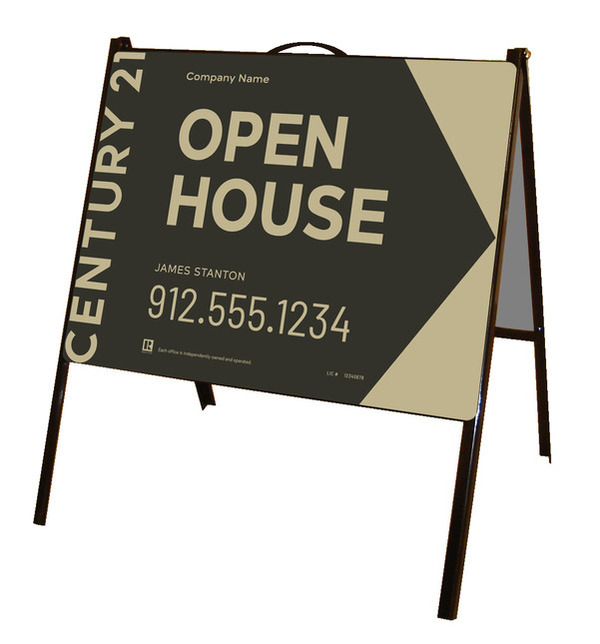 Open House A-Frame and Sign Panel Unit, 18h x 24w