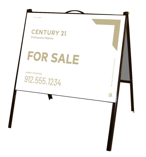 Poly A-Frame Unit For Sale 18x24 White - Century 21 | Lowen Sign