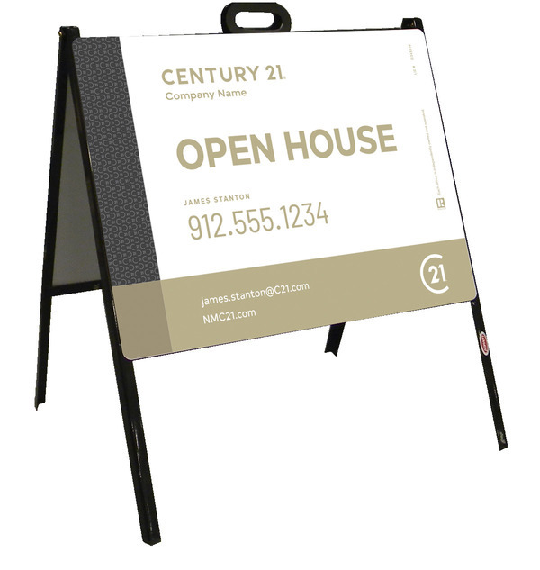 Steel Open House A-Frame Unit 18x24 - Century 21 | Lowen Sign