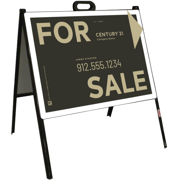 For Sale A-Frame and Sign Panel Unit, 18h x 24w