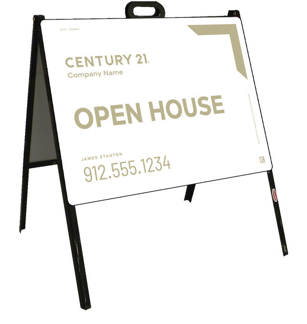 Steel Open House A-Frame Unit 18x24 - Century 21 | Lowen Sign