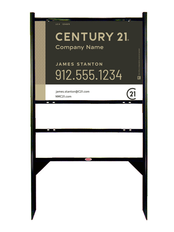 Angle Iron Frame with One Rider Insert and Sign Panel Unit, 18h x 24w