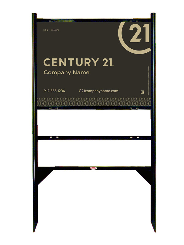 Angle Iron Frame with One Rider Insert and Sign Panel Unit, 18h x 24w