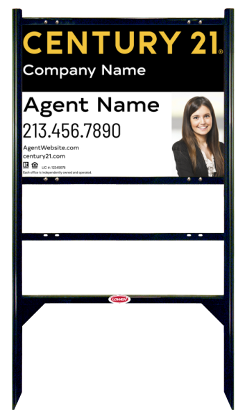 Thor Frame 18x24 Steel Single Rider Select White - Century 21 | Lowen Sign