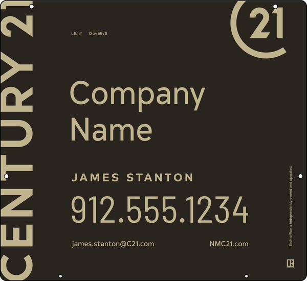 Hanging Sign Panel, 22h x 24w, 3mm Aluminum Composite