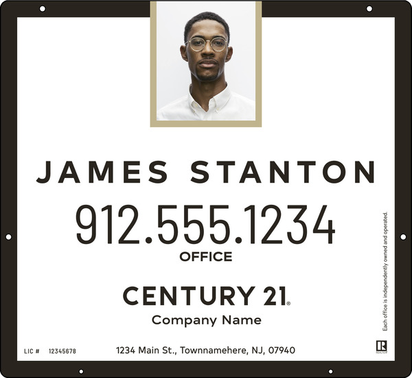 Steel Agent Photo Centric Hanging Panel 22x24 - C21 | Lowen Sign