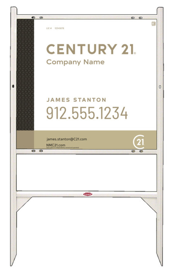 Gibraltar Frame and Steel Panel Unit 22x24 White - C21 | Lowen Sign