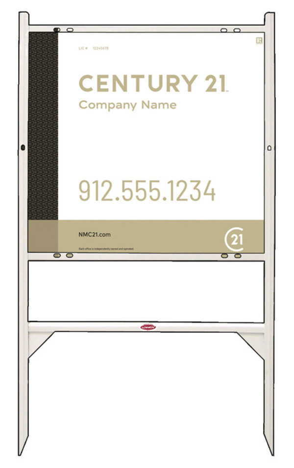 Gibraltar Frame and Steel Panel Unit 22x24 White - C21 | Lowen Sign