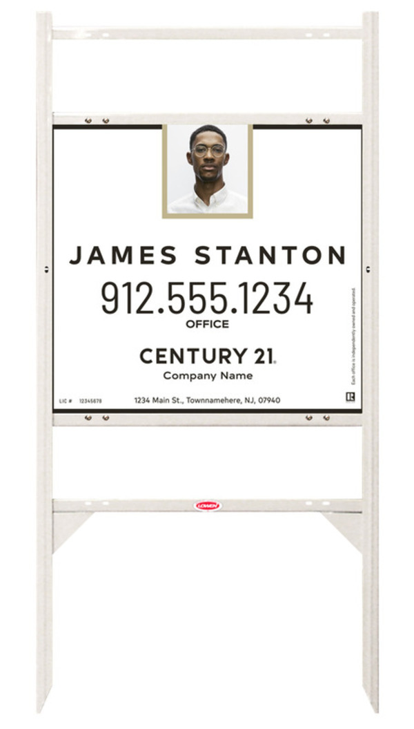Thor Frame 22x24 Steel Agent Photo Executive White - Century 21 | Lowen Sign