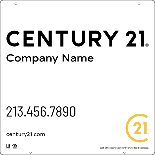 Steel Hanging Panel 24x24 DF - Century 21 | Lowen Sign